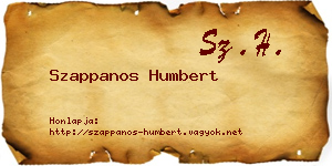 Szappanos Humbert névjegykártya